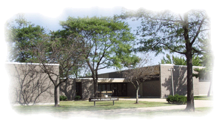 Aerial shot of school